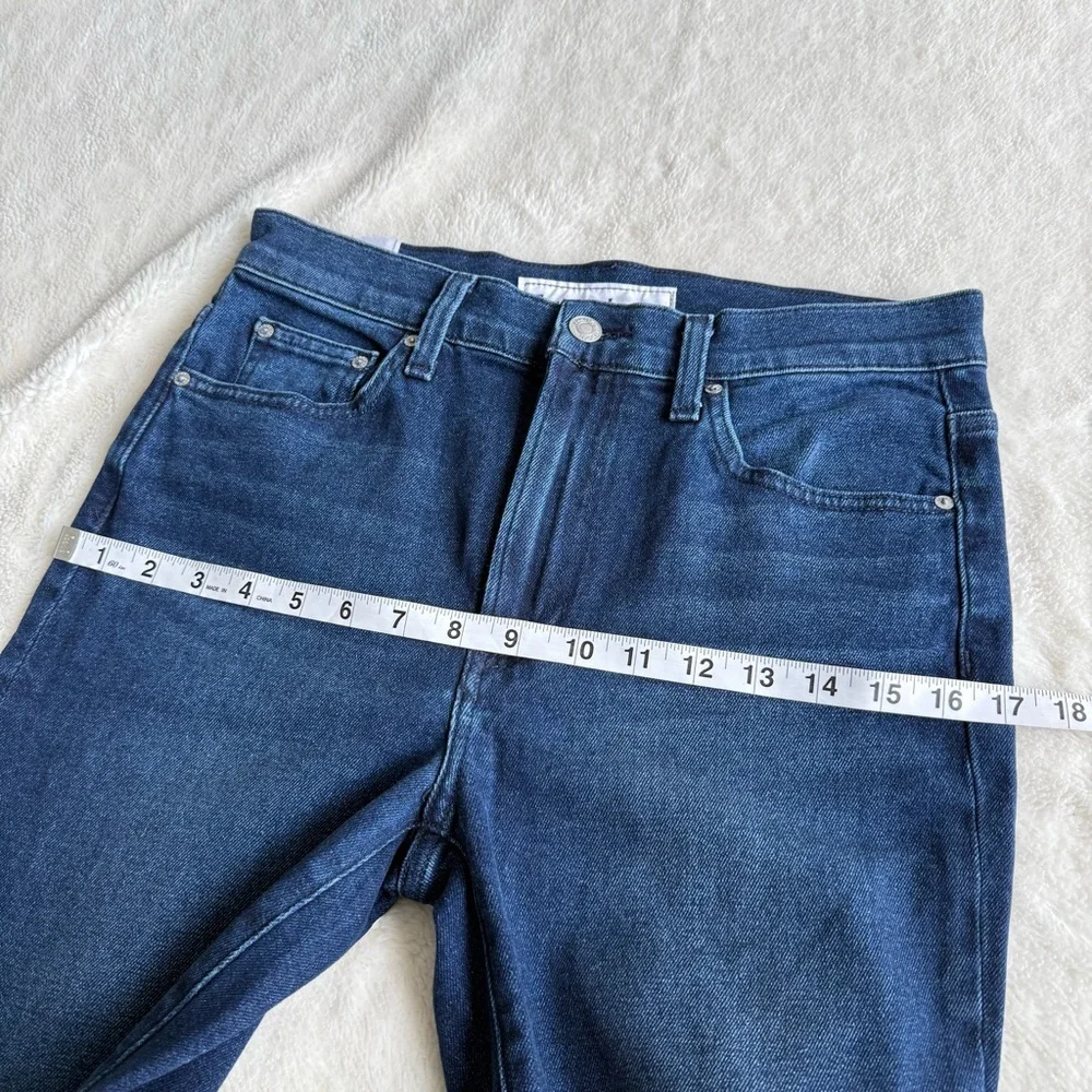 Frank & Eileen NWOT Everyday Cork Rinse Blue Cropped Raw Jeans 27 - Picture 7 of 10